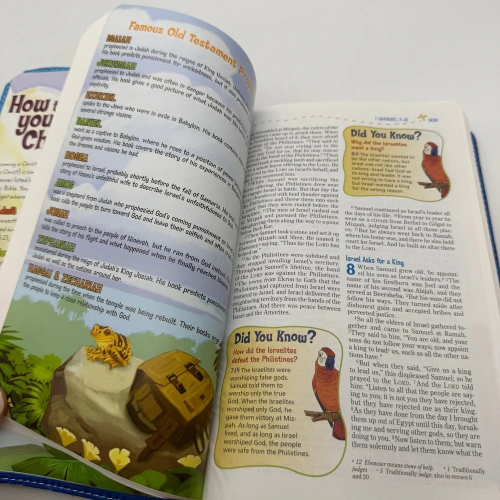 NIV Adventure Bible for Kids Blue Leathersoft New International version